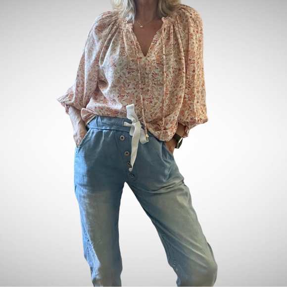 Joie Boho Floral Print Blouse S - Picture 1 of 10